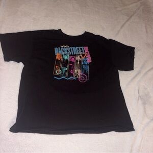 Backstreet Boys XXL Black Viscose Bamboo Blend Graphic T Shirt Retro 90s Tour